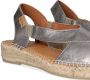 Toni Pons Elda-P Dames Espadrilles Acer Zilver Leer ELDAPacer - Thumbnail 4