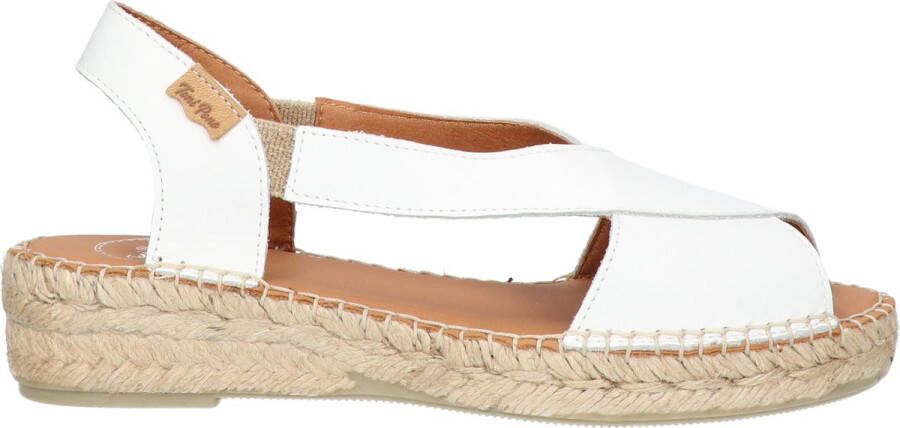 Toni Pons Elda-P Dames Espadrilles Blanc Wit Leer ELDAPblanc - Foto 3
