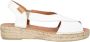 Toni Pons Elda-P Dames Espadrilles Blanc Wit Leer ELDAPblanc - Thumbnail 3