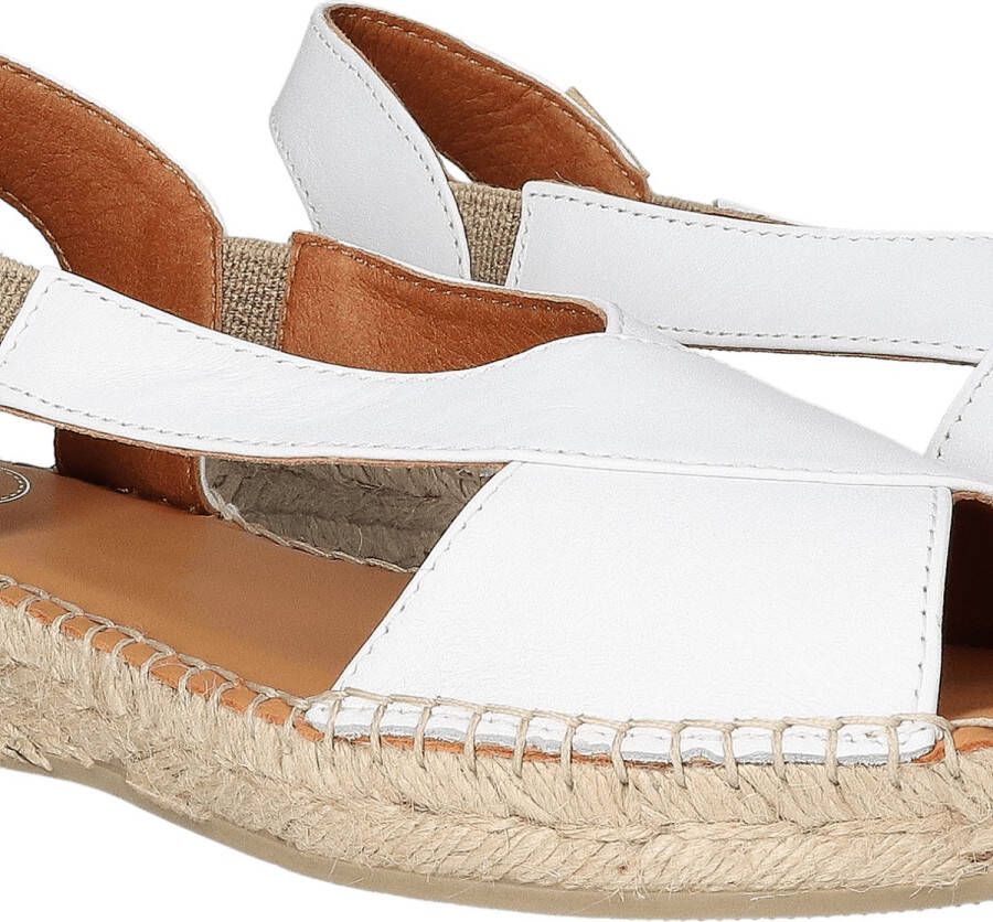 Toni Pons Elda-P Dames Espadrilles Blanc Wit Leer ELDAPblanc - Foto 8