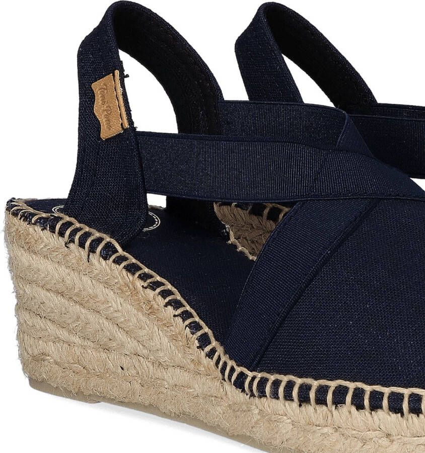 Toni Pons Espadrille Ter Sandalen blauw Leer Dames