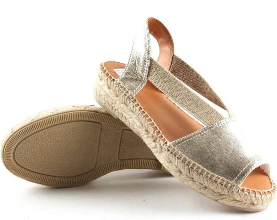 Toni Pons Etna Dames Espadrilles Platinum