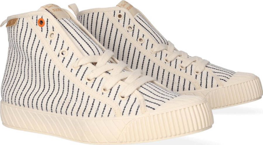 Toni Pons Gena-BL Dames Hoge Sneakers Cru Mari Beige Katoen GENABLcrumari