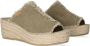 Toni Pons Itaca Dames Espadrilles Caqui | Groen | Textiel - Thumbnail 2