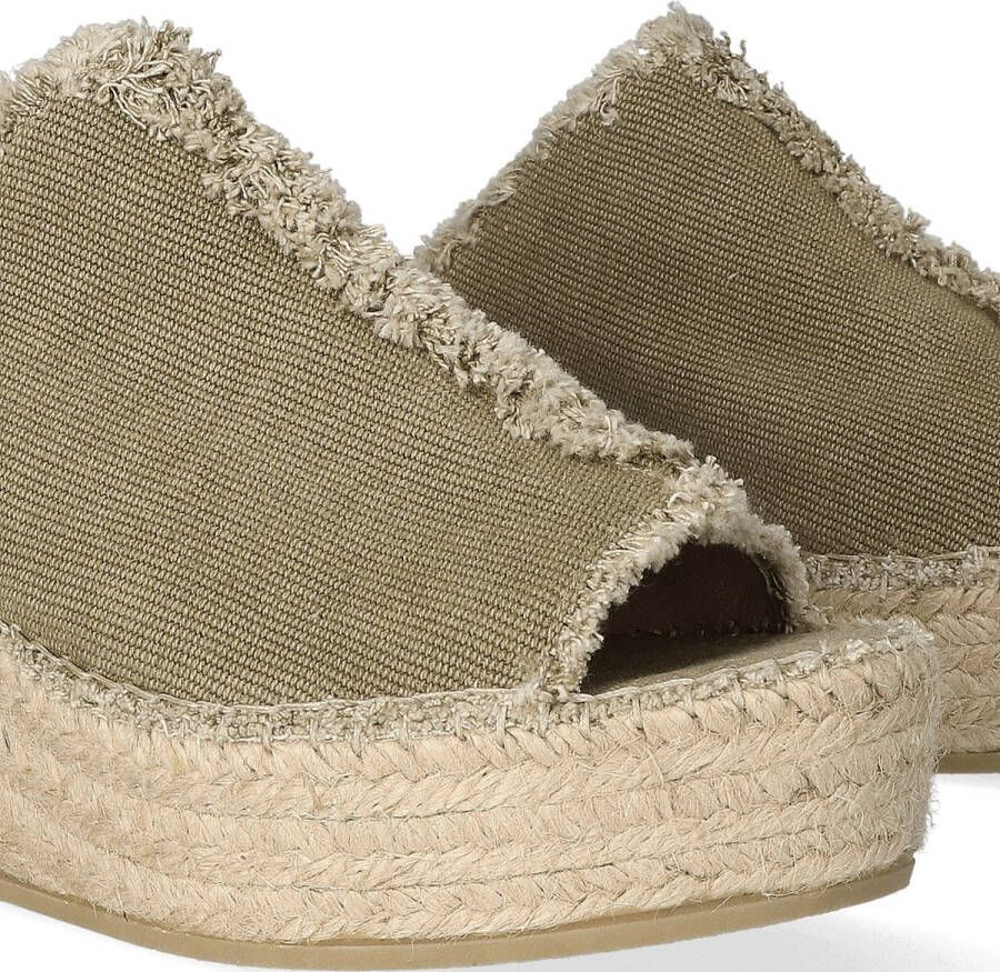 Toni Pons Itaca Dames Espadrilles Caqui Groen Textiel