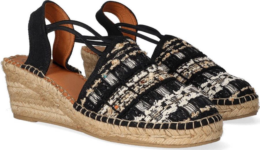 Toni Pons Tania-CC Dames Espadrilles Negre Zwart Textiel TANIACCnegre