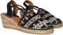 Toni Pons Tania-CC Dames Espadrilles Negre Zwart Textiel TANIACCnegre - Thumbnail 4