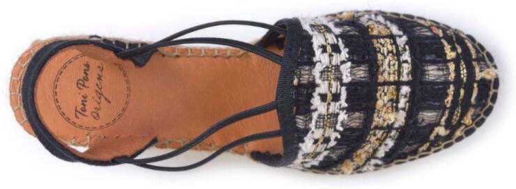 Toni Pons Tania-CC Dames Espadrilles Negre Zwart Textiel TANIACCnegre
