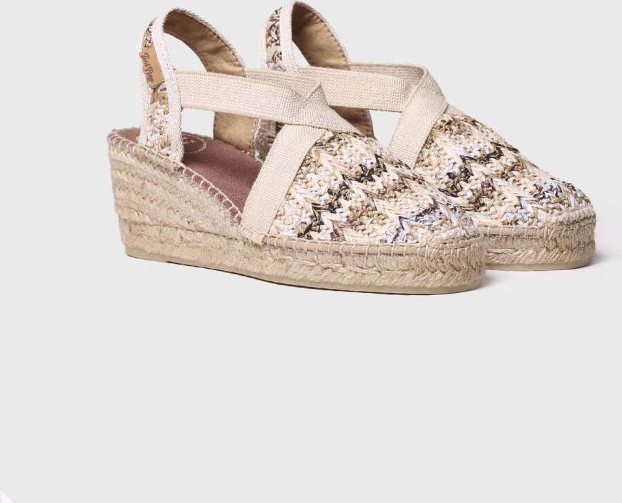 Toni Pons Terra-HK Dames Espadrilles Marro Bruin Raffia TERRAHKmarro