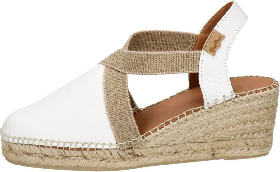 Toni Pons Tossa Dames Espadrilles Blanc Wit Leer TOSSAblanc - Foto 10