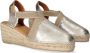 Toni Pons Tossa Dames Espadrilles Plati Zilver Leer TOSSAplati - Thumbnail 15