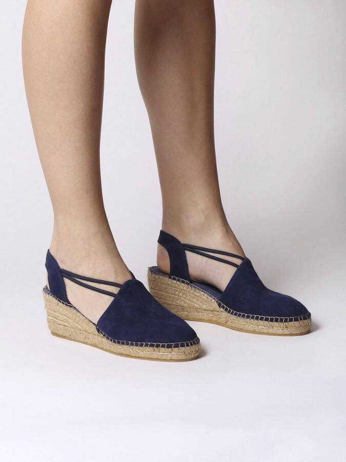 Toni Pons Tremp Dames Espadrilles met sleehak Blauw - Foto 8