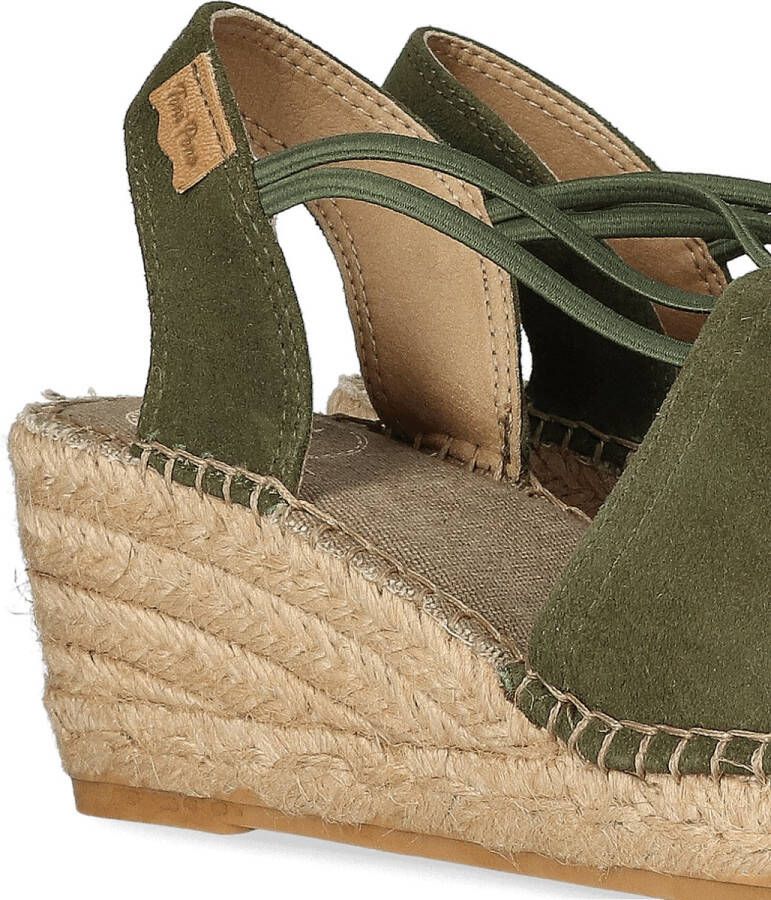 Toni Pons Tremp Dames Espadrilles op sleehak Khaki