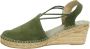 Toni Pons Tremp Dames Espadrilles op sleehak Khaki - Thumbnail 3