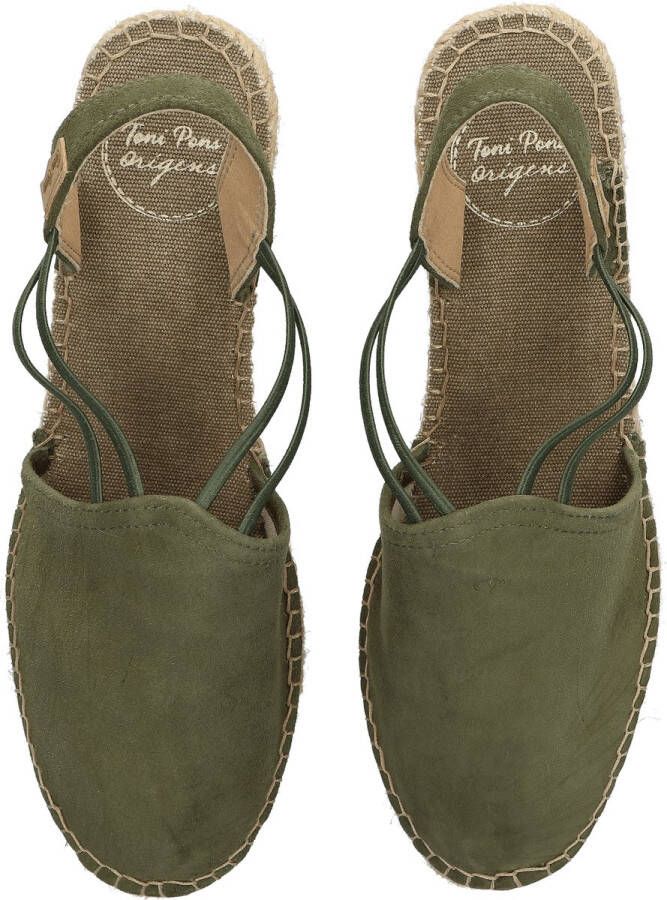 Toni Pons Tremp Dames Espadrilles op sleehak Khaki