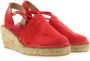 Toni Pons Tremp Dames Espadrilles Gerd Rood Suède TREMPgerd - Thumbnail 5