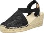 Toni Pons Triton Dames Espadrilles Zwart - Thumbnail 5