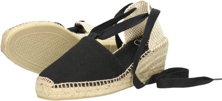 Toni Pons Valencia Dames Espadrilles Negre Zwart Canvas VALENCIAnegre