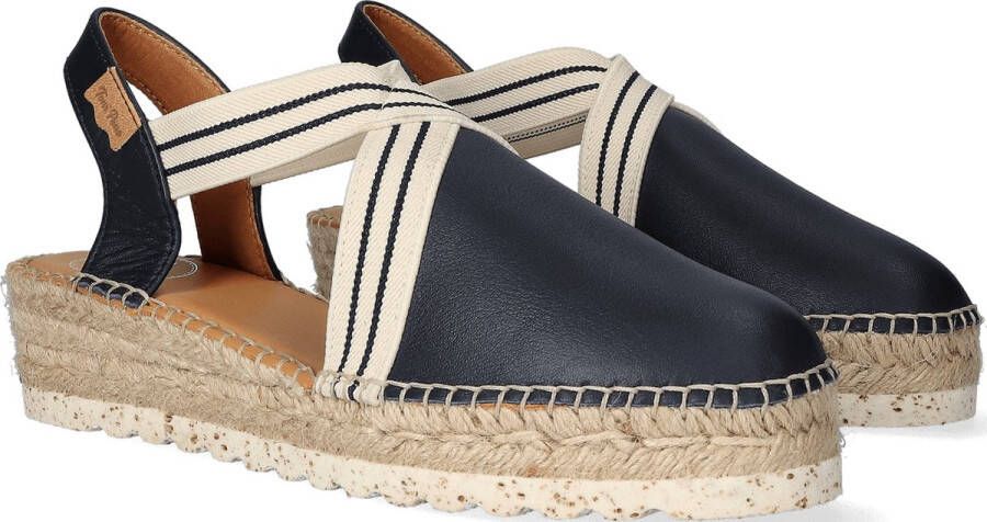 Toni Pons Vera-SW Dames Espadrilles Mari Blauw Leer VERASWmari