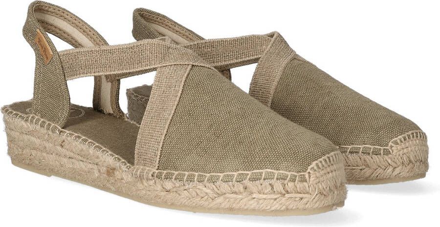Toni Pons Verdi-V Dames Espadrilles Caqui Groen Canvas VERDIVcaqui - Foto 3