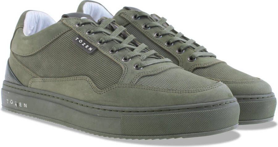 TOZEN Katashi 2 Mono Mosu Groen Nubuck Lage sneakers Heren - Foto 2