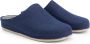 Travelin ' At-Home Dames Sloffen Wollen Pantoffels Instappers met rubberen zool Navy Blauw - Thumbnail 8