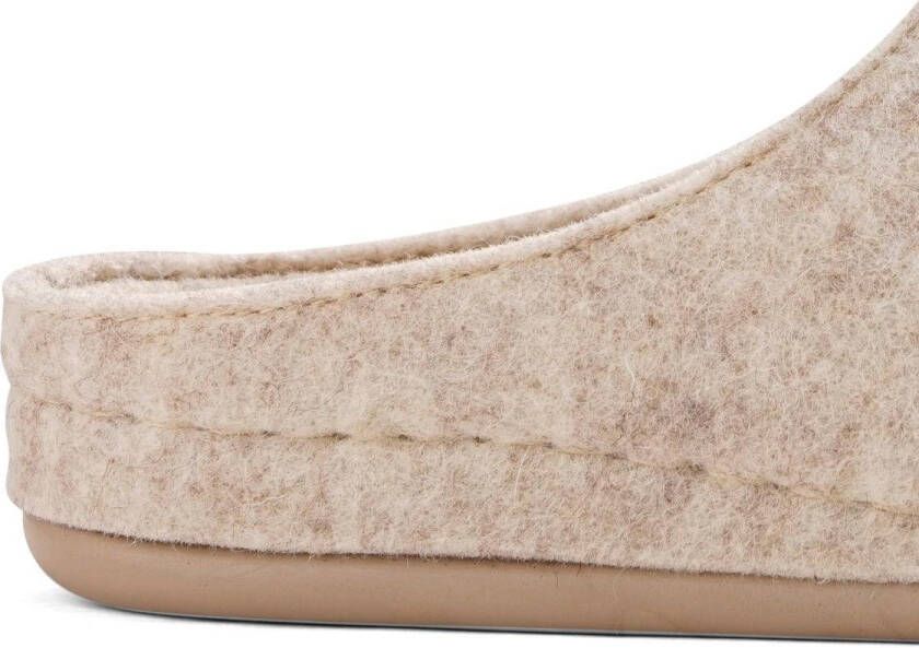 Travelin At-Home Sloffen Wollen Pantoffels Dames Beige