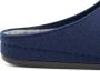 Travelin ' Be-Home Heren Sloffen Wollen Pantoffels Instappers met rubberen zool Navy Blauw - Thumbnail 5