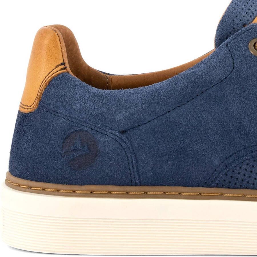 Travelin ' Chetton Suede leren herensneakers Veterschoenen Blauw leer