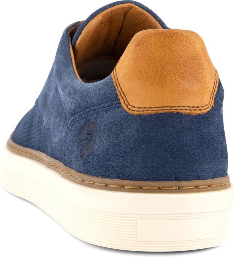 Travelin ' Chetton Suede leren herensneakers Veterschoenen Blauw leer