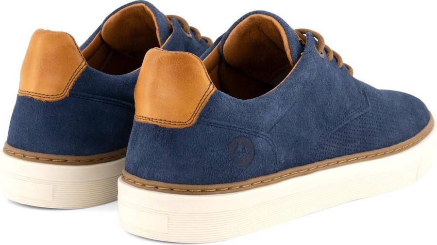 Travelin ' Chetton Suede leren herensneakers Veterschoenen Blauw leer