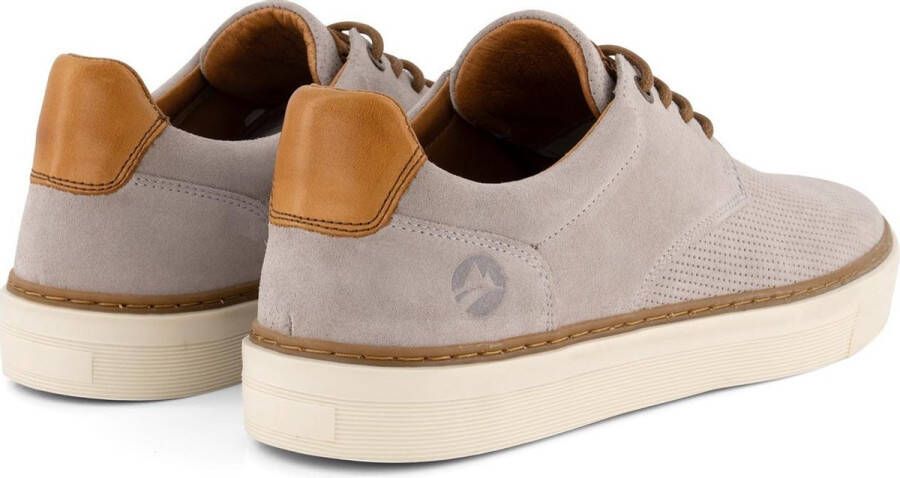 Travelin ' Chetton Suede leren herensneakers Veterschoenen Grijs leer