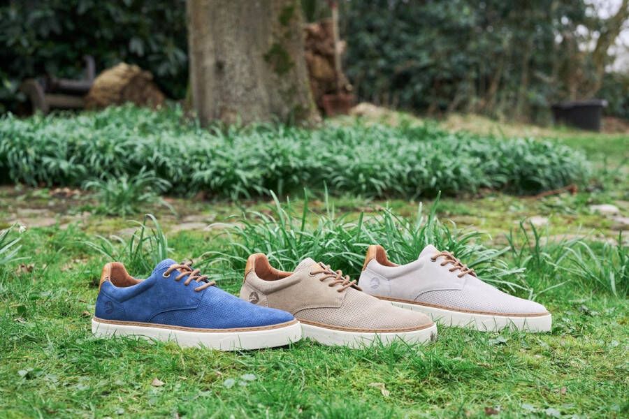 Travelin ' Chetton Suede leren herensneakers Veterschoenen Grijs leer - Foto 5