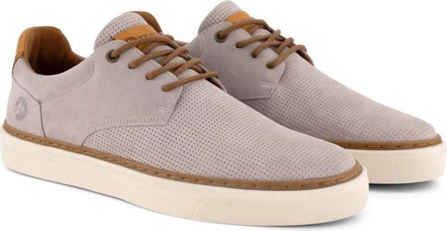 Travelin ' Chetton Suede leren herensneakers Veterschoenen Grijs leer