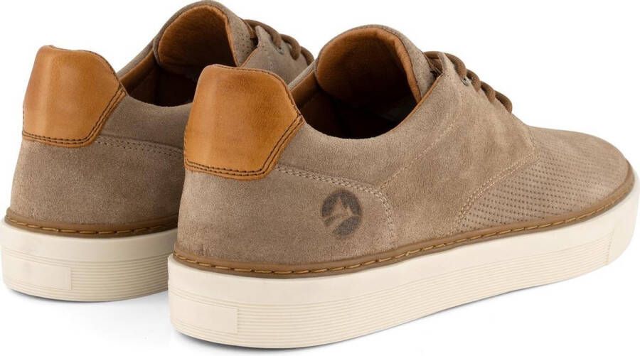 Travelin ' Chetton Suede leren herensneakers Veterschoenen Zand Beige leer - Foto 5