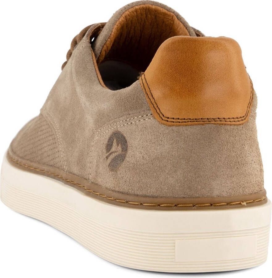 Travelin ' Chetton Suede leren herensneakers Veterschoenen Zand Beige leer - Foto 8