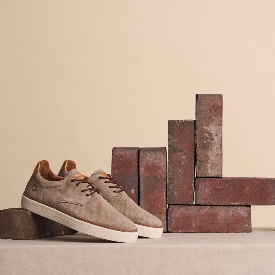 Travelin ' Chetton Suede leren herensneakers Veterschoenen Zand Beige leer - Foto 10