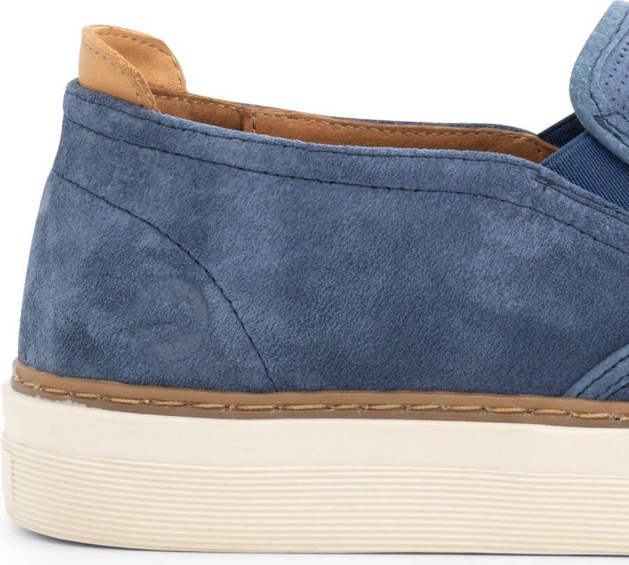 Travelin ' Cleeton Leren instappers heren Slip-On Sneaker Espadrilles Schoenen mannen Blauw Leer