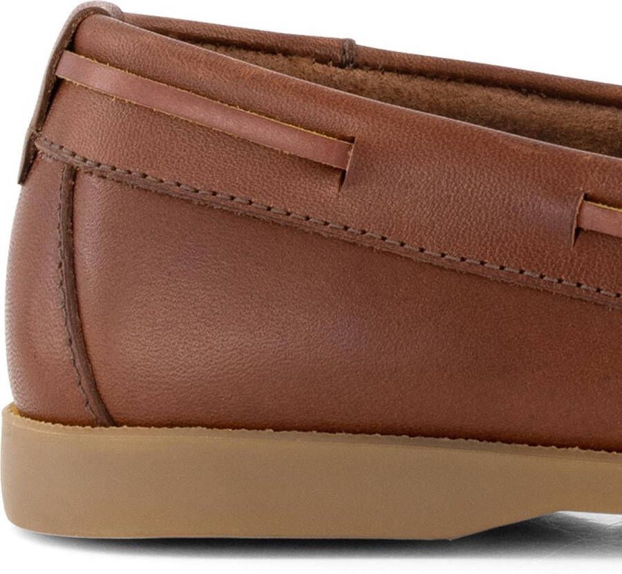 Travelin ' Exmouth Dames Leren Moccasins met veter Boot schoen Bruin Leer