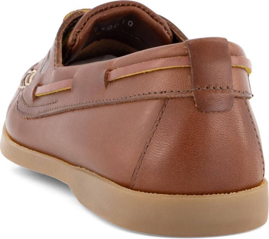 Travelin ' Exmouth Dames Leren Moccasins met veter Boot schoen Bruin Leer