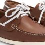 Travelin ' Exmouth Dames Leren Moccasins met veter Bootschoenen Instappers Cognac Bruin Leer - Thumbnail 2