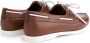 Travelin ' Exmouth Heren Leren Moccasins met veter Bootschoenen Instappers Cognac Bruin Leer - Thumbnail 8