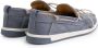 Travelin ' Falmouth Dames Leren Moccasins met veter Bootschoenen Instappers Blauw Leer - Thumbnail 8