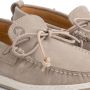 Travelin ' Falmouth Dames Leren Moccasins met veter Bootschoenen Instappers Grijs Leer - Thumbnail 3