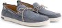 Travelin ' Falmouth Heren Leren Moccasins met veter Bootschoenen Instappers Blauw Leer - Thumbnail 2