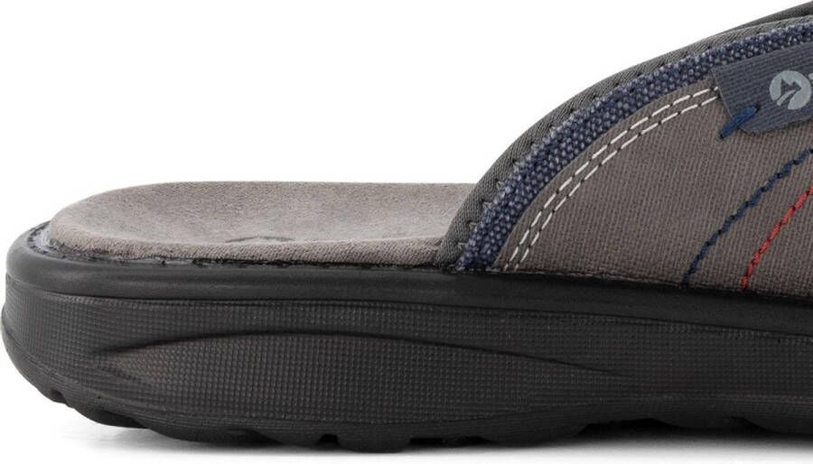 Travelin ' Fiksdal Heren Teenslipper Outdoor- Sport- en Wandelsandalen met Profielzool Grijs