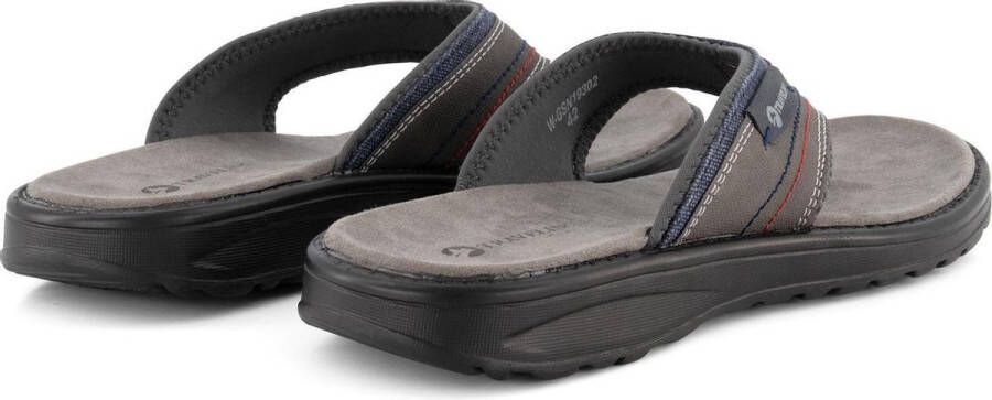 Travelin ' Fiksdal Heren Teenslipper Outdoor- Sport- en Wandelsandalen met Profielzool Grijs