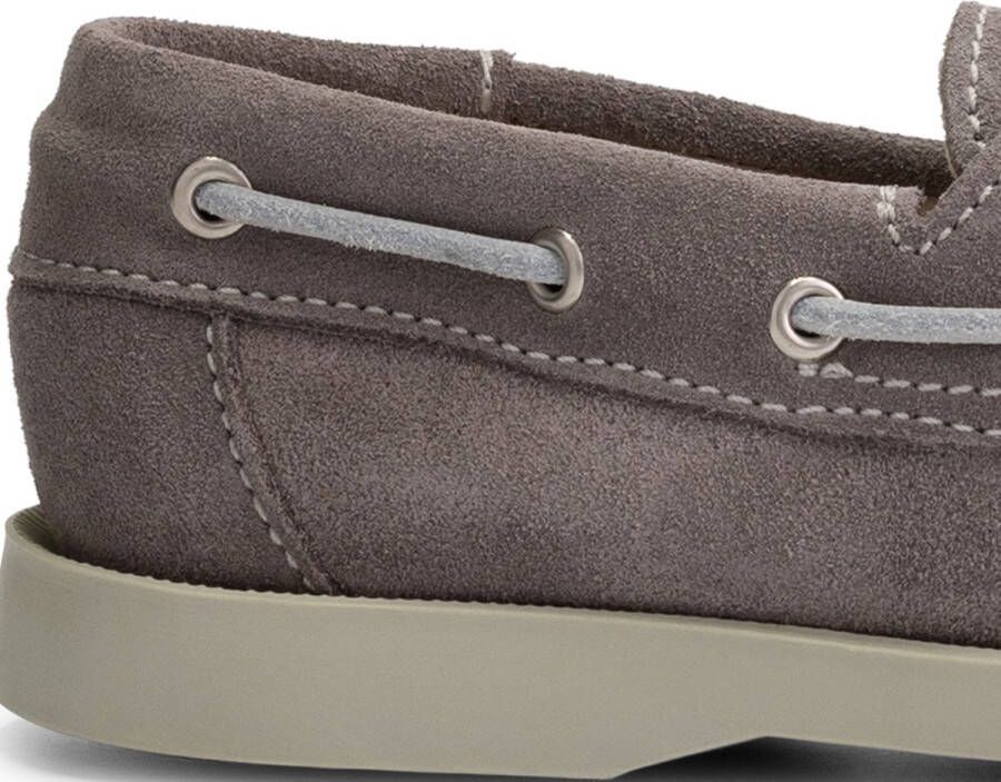 Travelin ' Foss Kids Mocassins zomerschoenen kinderen Grijs suede leer