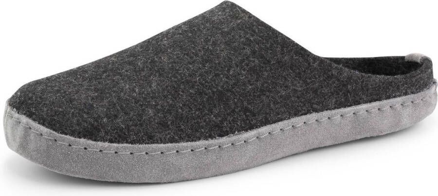 Travelin ' Get-Home Dames Slip-On sloffen Wollen pantoffels Suede zool Grijs - Foto 3