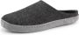 Travelin ' Get-Home Dames Slip-On sloffen Wollen pantoffels Suede zool Grijs - Thumbnail 3